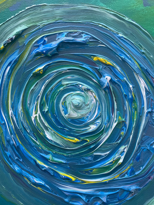 « I Belong to the World » Painting on canvas