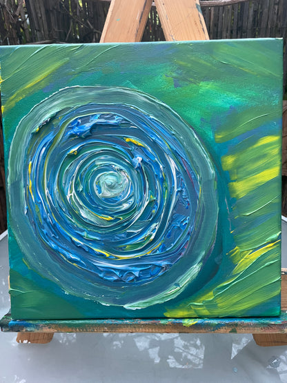 « I Belong to the World » Painting on canvas