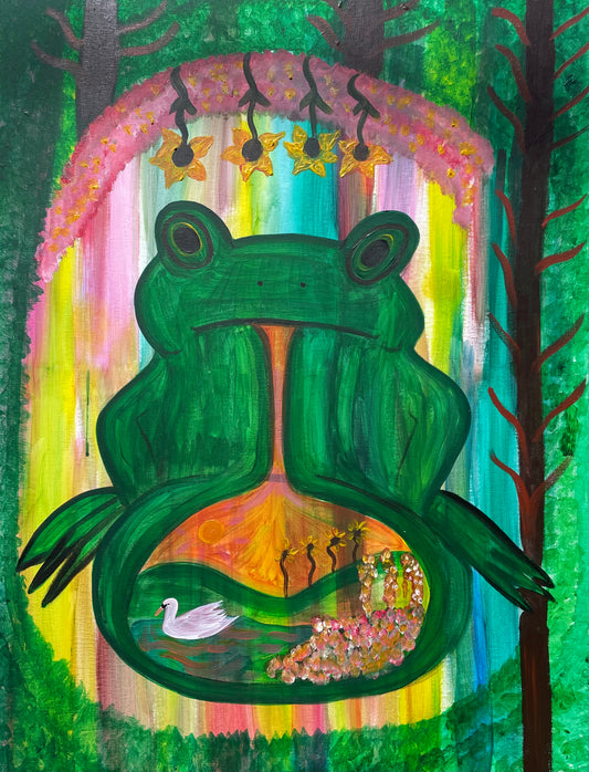 « The Mother Queen » Painting on canvas