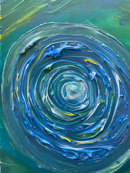 « I Belong to the World » Painting on canvas