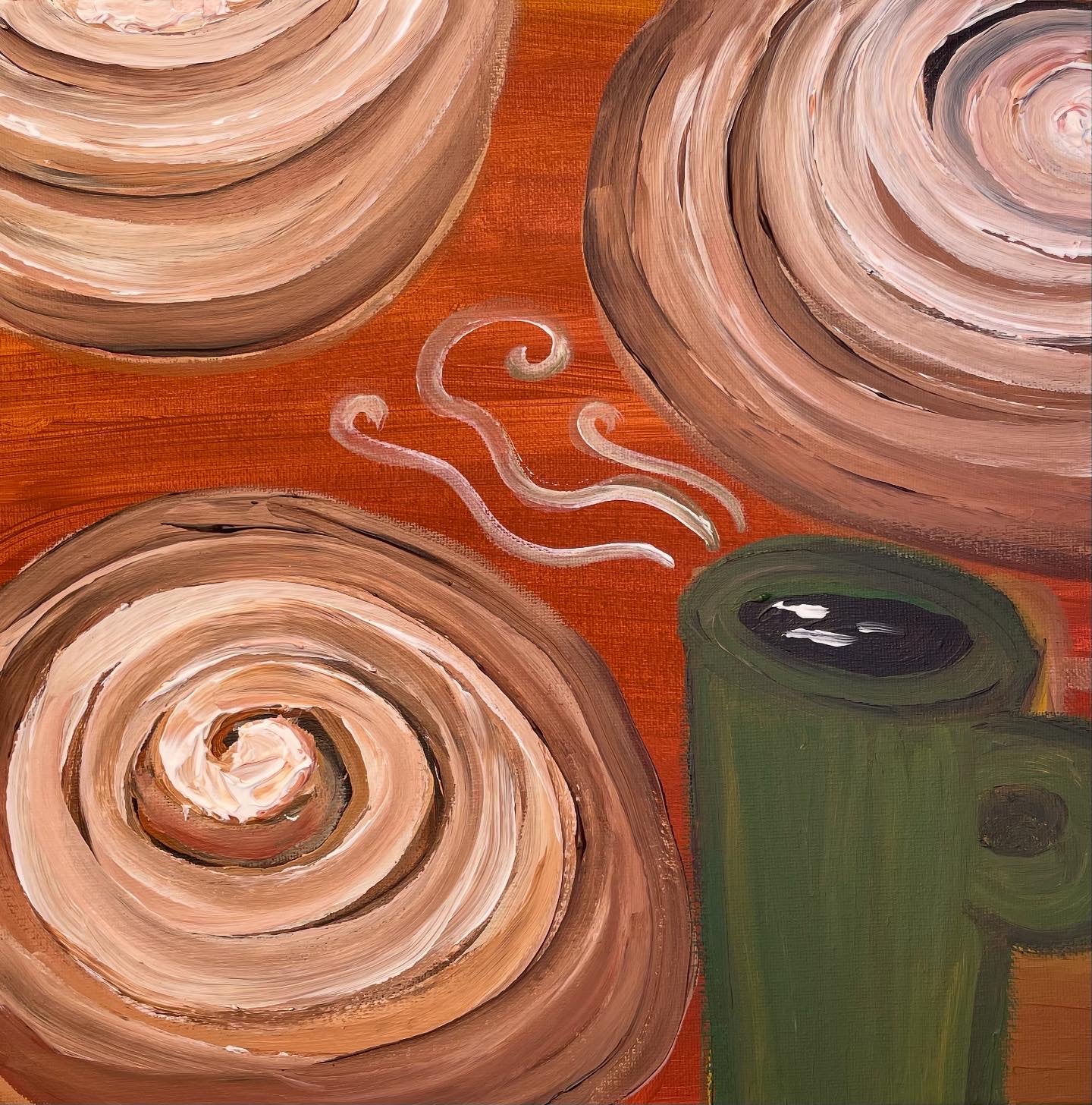« Coffee’s served » Original painting on canvas