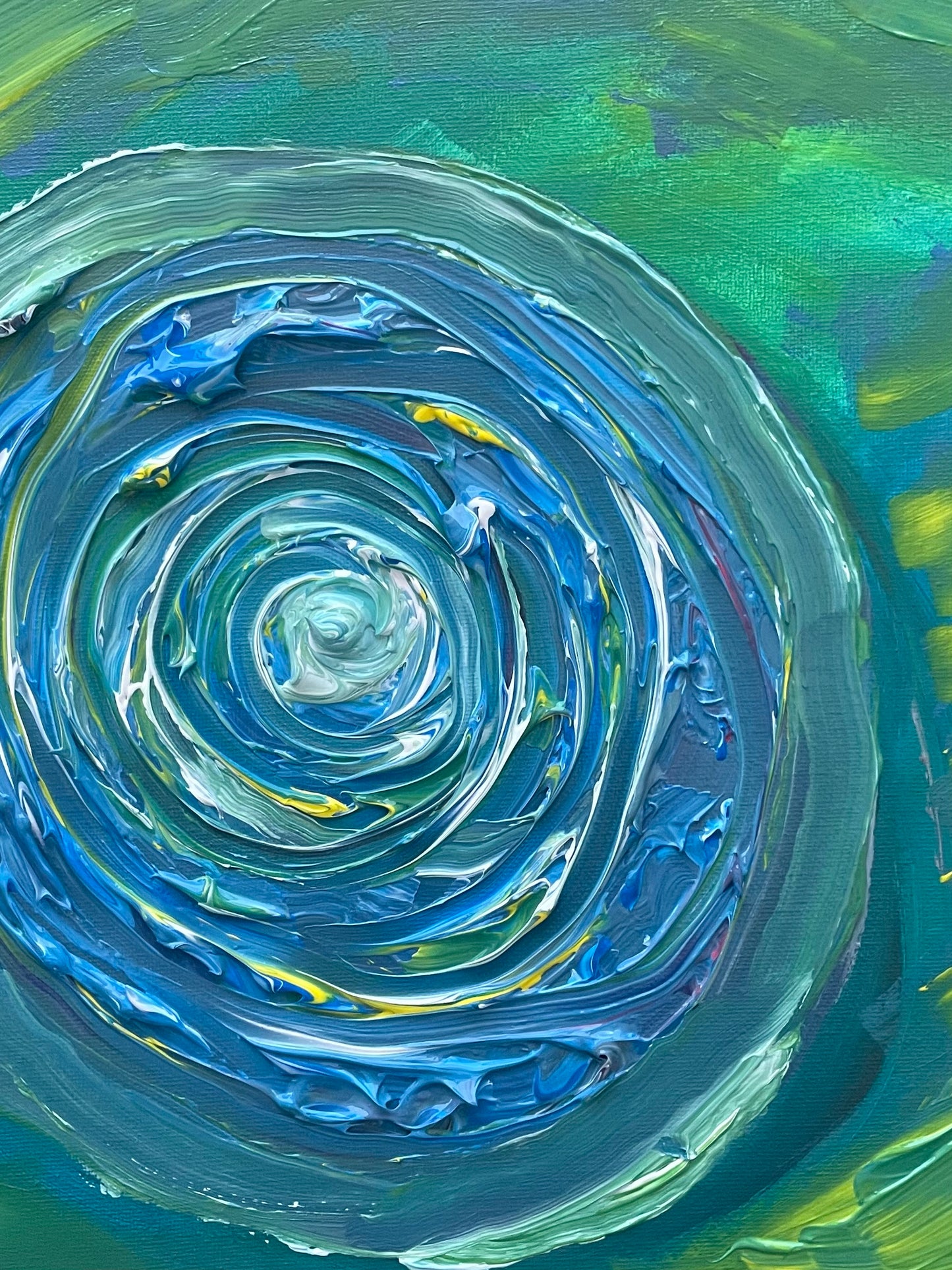 « I Belong to the World » Painting on canvas