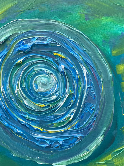 « I Belong to the World » Painting on canvas