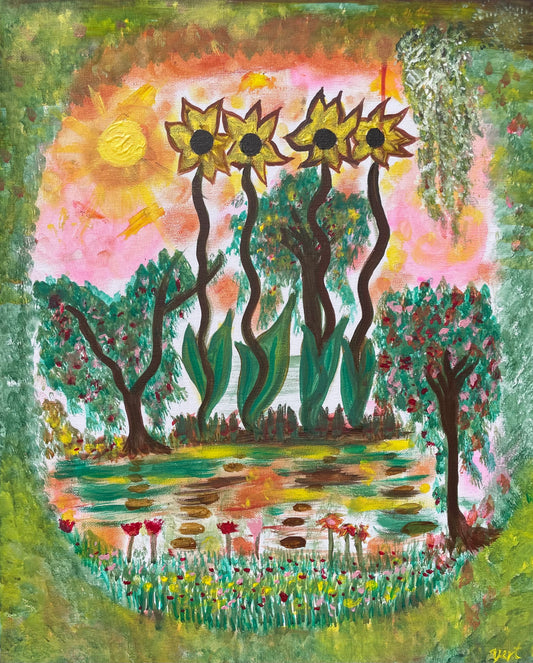 « Colorful Dance » Painting on canvas