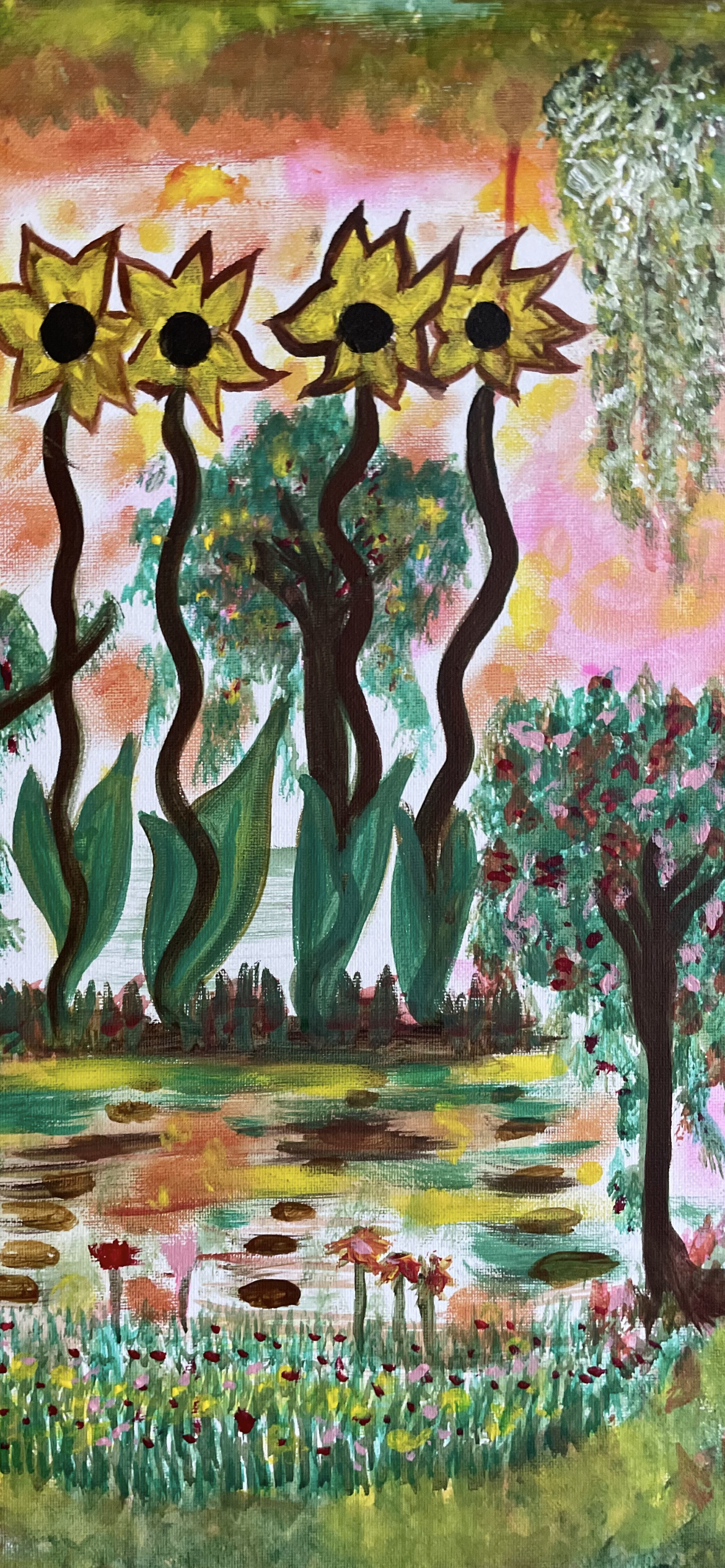« Colorful Dance » Painting on canvas