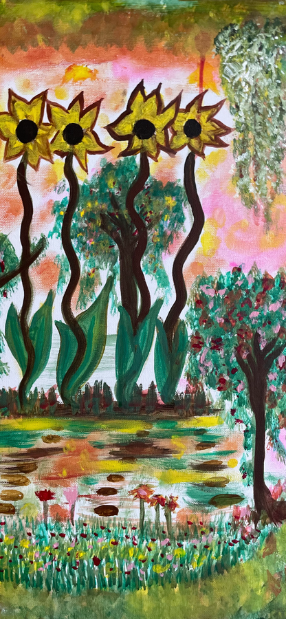 « Colorful Dance » Painting on canvas