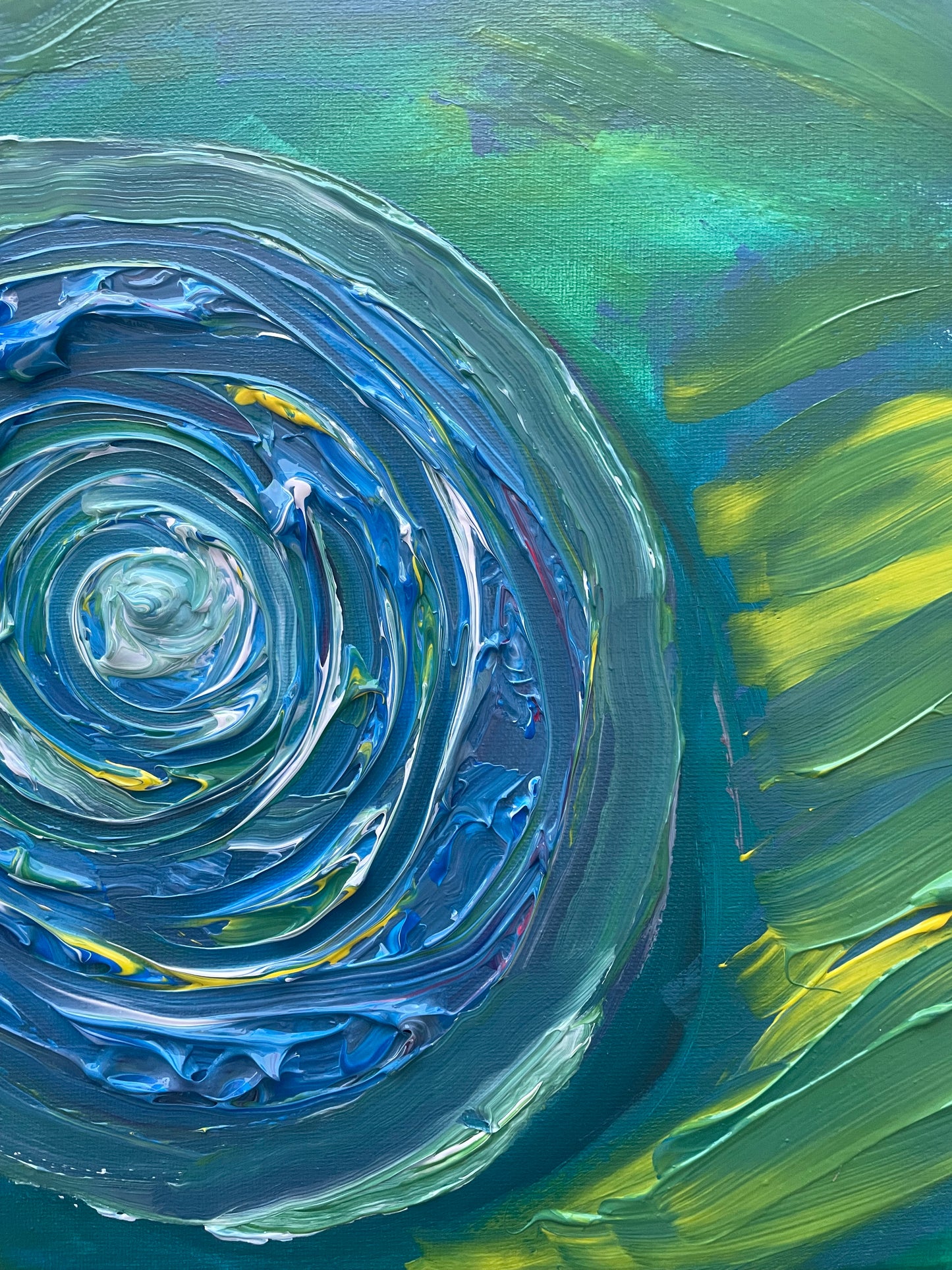 « I Belong to the World » Painting on canvas