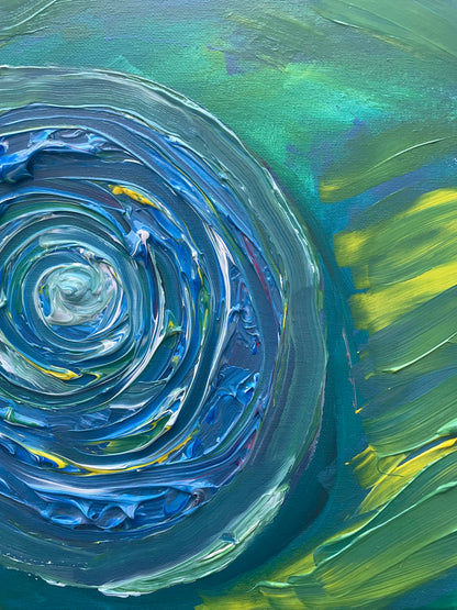 « I Belong to the World » Painting on canvas